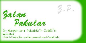 zalan pakular business card